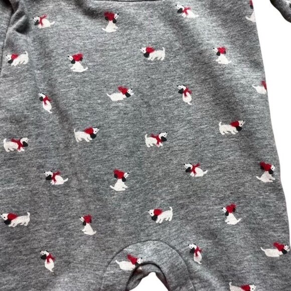 Janie and Jack Holiday Puppies Romper Size 3-6 Months - Picture 2 of 4